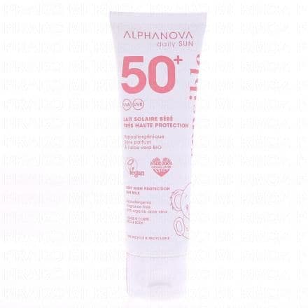 ALPHANOVA Daily Sun - Lait solaire bébé SPF50+ Tube 50ml