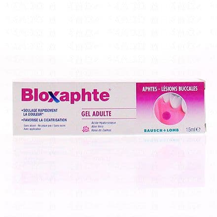 BLOXAPHTE - Gel adulte aphtes tube 15ml BAUSCH & LOMB
